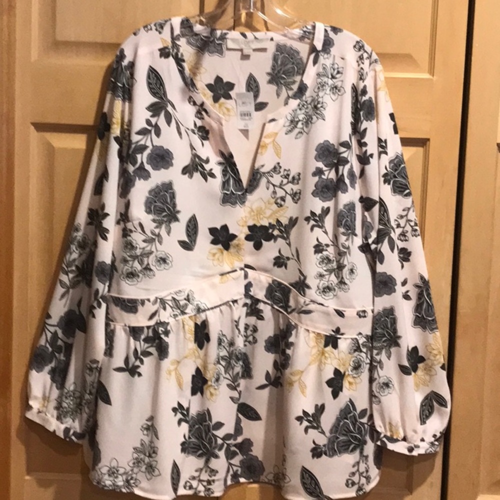 New LOFT Plus Floral Blouse